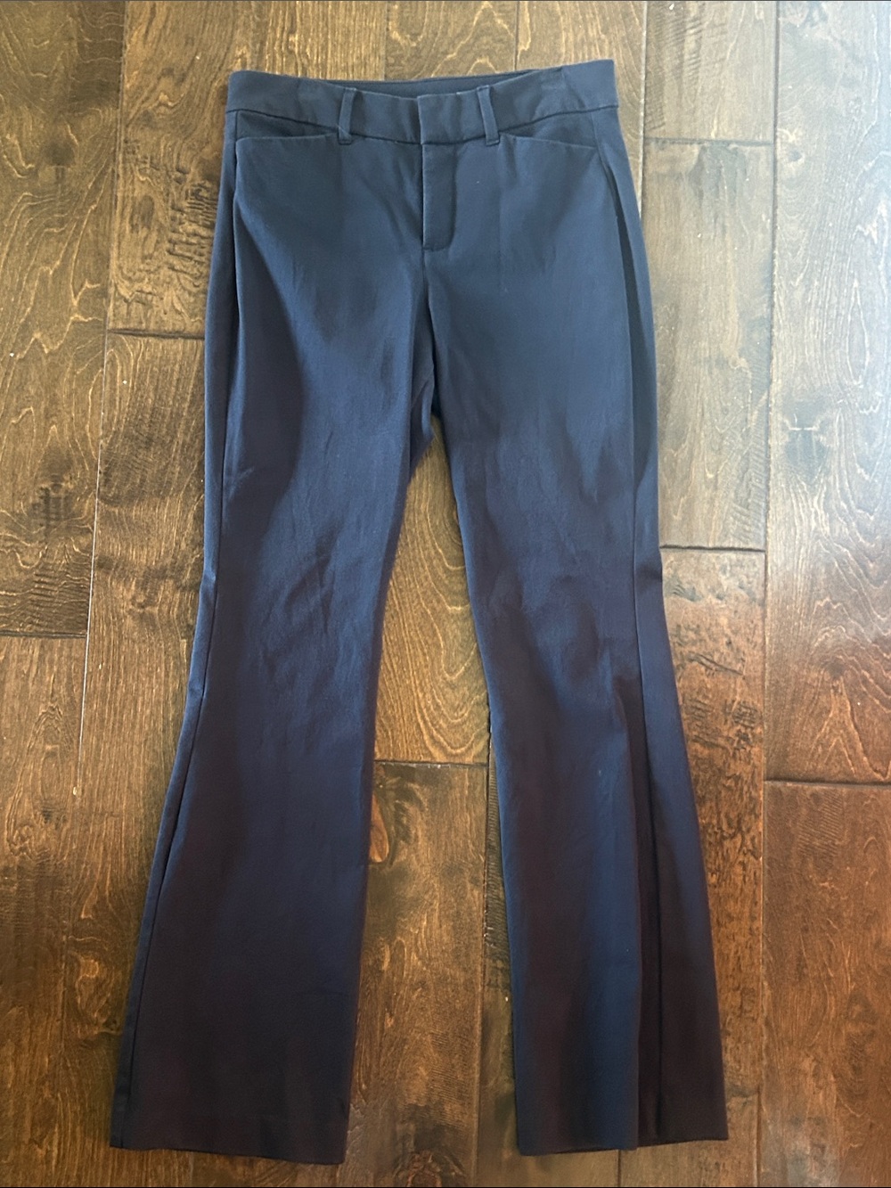 Old Navy High Rise Pixie Flare Pants Black Womens 6P